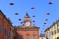 Correggio town plain reggio emilia main square