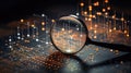 correlation graph magnifying glass