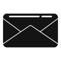 Correspondence envelope icon simple vector. Mail letter