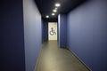 Corridor access disabled bathroom Royalty Free Stock Photo