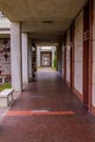 Corridor along the cemetery of Parma