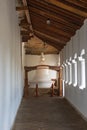 Corridor with bell at the Royal Cave Temple complex in Dambulla, Sri Lanka Royalty Free Stock Photo
