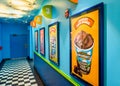 Corridor in Ben & Jerry`s Ice Cream Headquarters in Waterbury VT USA