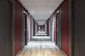 Corridor of a building with Royalty Free Stock Photo
