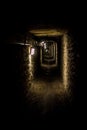 Corridor of the catacombs of Paris