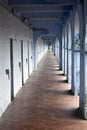 Corridor in Cellular Jail Royalty Free Stock Photo