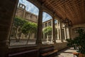 Corridor of cloister of the Santo Domingo convent in Plasencia, Spain.