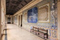 Corridor. College of Sao Tomas. Coimbra. Portugal Royalty Free Stock Photo