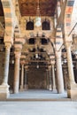 Corridor at the courtyard of the Mosque of al Sultan al Nasir Muhammad Ibn Qalawun, Citadel of Cairo, Egypt Royalty Free Stock Photo