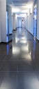 Corridor in a hospital building Royalty Free Stock Photo