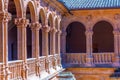Corridor of an inner courtyard of convent of san Esteban at Salamanca, Spain