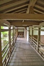 The corridor inside Eikan-Do temple. Kyoto Japan Royalty Free Stock Photo