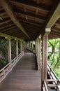 The corridor inside Eikan-Do temple. Kyoto Japan Royalty Free Stock Photo