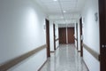 Corridor interior inside a modern hospital Royalty Free Stock Photo