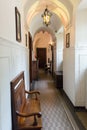 Corridor interior with vintage furniture, Europe