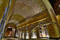 The corridor leading to the main shrine. Temple of the Sacred Tooth Relic. Kandy. Sri Lanka Royalty Free Stock Photo