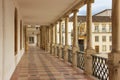 Corridor and main entrance at the University. Coimbra . Portugal