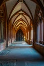 Corridor at the Mainz cathedral in Germany Royalty Free Stock Photo