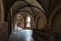 Corridor in Malbork Castle, Poland Royalty Free Stock Photo