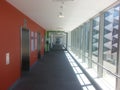 Corridor in modern city hospital Fiona Stanley Hospital Perth Western Australia Royalty Free Stock Photo