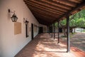 Corridor of the museum house of hero of Colombia General Santander. Colombia .