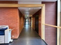 Corridor at office building, empty architecture background Royalty Free Stock Photo