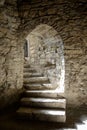 Corridor in the Old Fortress in the Ancient City of Kamyanets-Podilsky