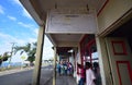 Corridor outside the old row of shops at Beach Street, Levuka, Fiji