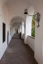 Corridor in Palanok Castle XI century. Mukacheve, Ukraine Royalty Free Stock Photo