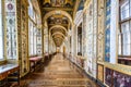 The corridor of the Raphael Loggias, inside the Hermitage Museum, St Petersburg, Russia