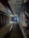 Corridor in Red pyramid in Dashur Royalty Free Stock Photo