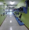 A corridor in a school