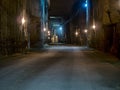 Corridor in the stone quarry. Royalty Free Stock Photo