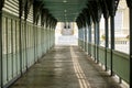 Corridor in summer royal palace of bang pa in. Royalty Free Stock Photo