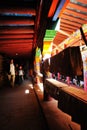 A corridor in a Tibetan buddhist temple