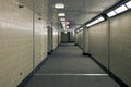 Corridor in underground garrage Royalty Free Stock Photo