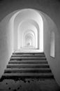 Corridor with vaulting Royalty Free Stock Photo