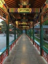 Corridor in Zhongshan park of Beijing, China