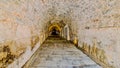 Corridors from the changing rooms leading to the Panathenaic Stadium Royalty Free Stock Photo