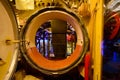 corridors inside the submarine Royalty Free Stock Photo