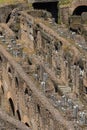 Corridors and Tunnels of Colosseum in Rome in Italy Royalty Free Stock Photo