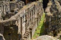 Corridors and Tunnels of Colosseum in Rome in Italy Royalty Free Stock Photo