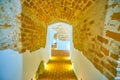 The corridors of Vault of Saint Peter and Paul Church in Krakow, Poland