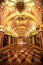 Corridors of the Venetian Hotel and Casino in Las Vegas, Nevada Royalty Free Stock Photo