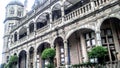 Corridors and walls reflecting british history in India Royalty Free Stock Photo