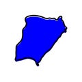 Corrientes state map in vector form. Argentina country state