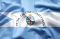 Corrientes colorful waving and closeup flag illustration