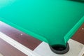 Corrner of table snooker hole . Royalty Free Stock Photo