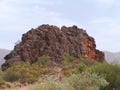 Corroboree Rock in the East McDonnell ranges Royalty Free Stock Photo