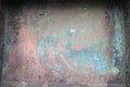 Corrode iron plate in object in former iron and steel Works in VÃÂ­tkovice, Ostrava Royalty Free Stock Photo